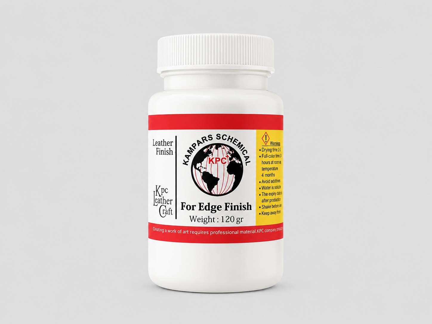 رنگ لبه چرم KPC پلاس سفید